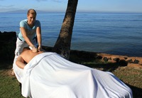 Gallery Photo of The idea of beachside massage is awesome unless there is zero shade!