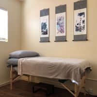 Gallery Photo of This is one of our two treatment rooms used for acupuncture appointments which may include cupping, moxa, gua sha, and/or an herbal consult.