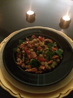 Gallery Photo of Quick and simple salad with chick peas