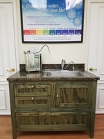 Gallery Photo of Our Kangen water ionizer makes alkaline mineral water to restore balance to the body tissues and makes pH specific waters for chemical free cleaning.