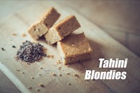 Gallery Photo of Rich and tasty tahini blondies.