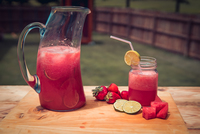 Gallery Photo of Easy and refreshing Watermelon-Strawberry Aqua Fresca