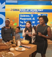 Gallery Photo of Good Morning American - Bring your kids to work. I'm judging a junk food competition and offering up healthier swaps!