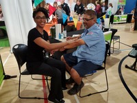 Gallery Photo of Hand and arm massages are heaven for stressed employees. Health fairs are such an important part of an organization's ecosystem.