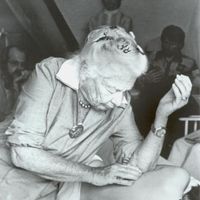 Gallery Photo of Dr. Ida Rolf at work.