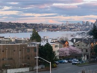 Gallery Photo of View of Mt. Rainier over Lake Union from our treatment room
