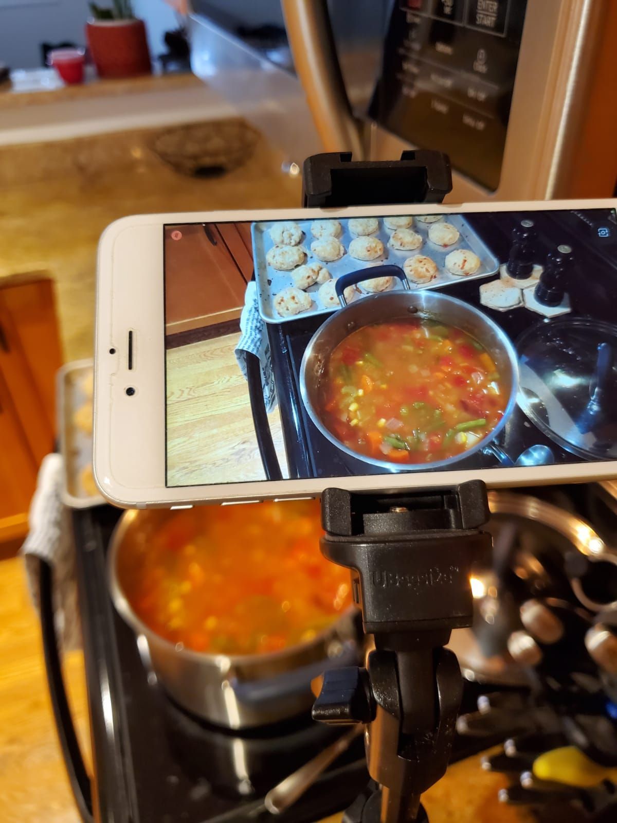 Gallery Photo of Virtual cooking class set-up. Join me from the comfort of your own kitchen!